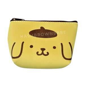 NWT Sanrio Japan Pompompurin Yellow Coin Purse Bag | Cute Kawaii Dog Accessories